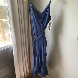 Lulus Wrap dress with ruffle hem